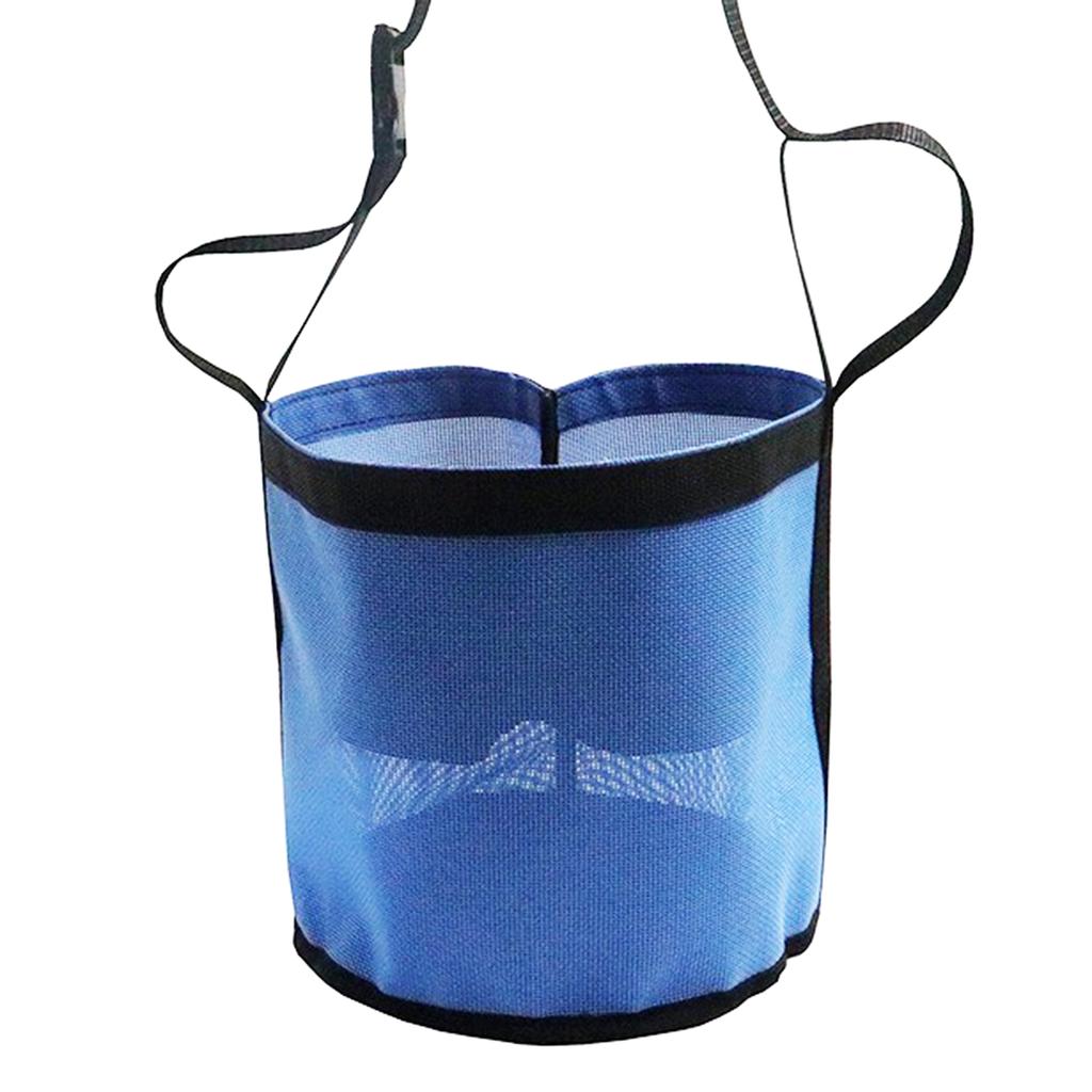 Horse Feed Bag Horse Feeding Bucket Hay Bag Hay Holder Bucket For Horse Trailer Horse Feeding Feeder Bag with Neck Strap