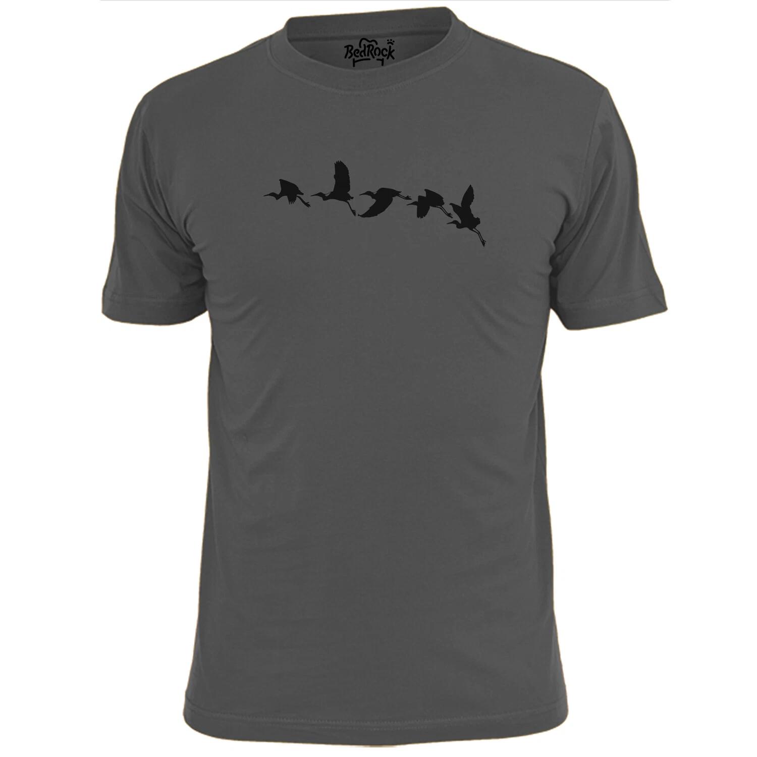 

Mens Crane Taking Off T shirt Wildlife Birds Avian 4XL