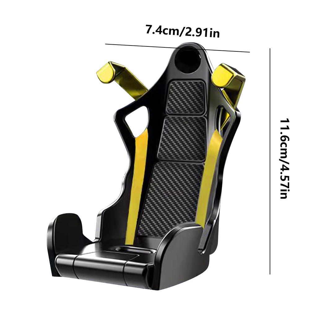 Racing Seat Shape Car Phone Holder Auto Air Vent Mobile Phone Clip 360 Degree Rotatable Car Cellphone Rack for Car Interior