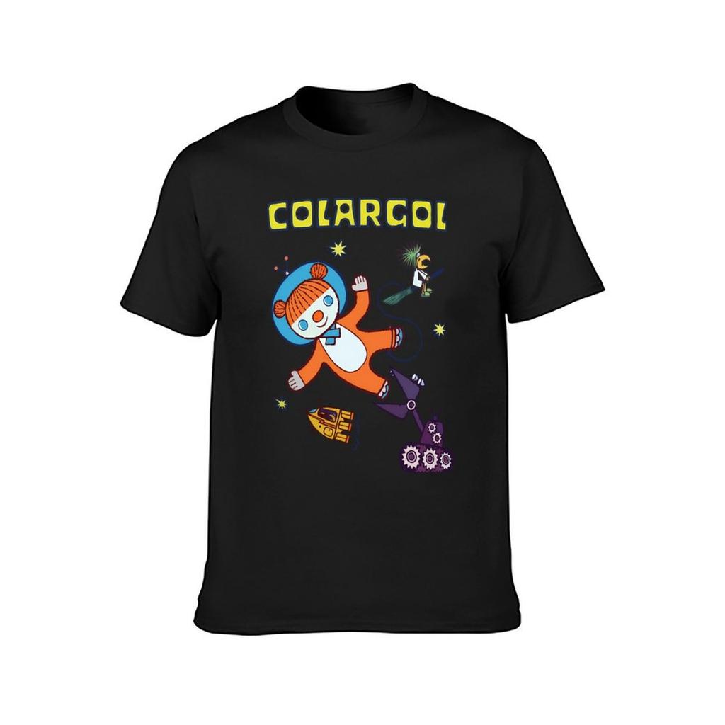 Colargol Bär im Weltraum T-Shirt Vintage Koreanische Mode Ästhetische Kleidung Schnelltrocknende Herren Weiße T-Shirts