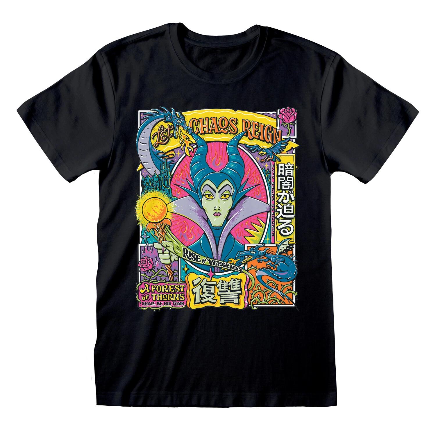 

Disney Villains Let Chaos Reign Official Merchandise 100% Cotton T-shirt Mens Tees Top M/L/XL NEW- 3XL