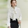 Women Blouses Shirts 2025 Spring Long Sleeve Women Blouse Shirt Turn Down Collar White Chiffon Blouse Shirt Women Tops J843