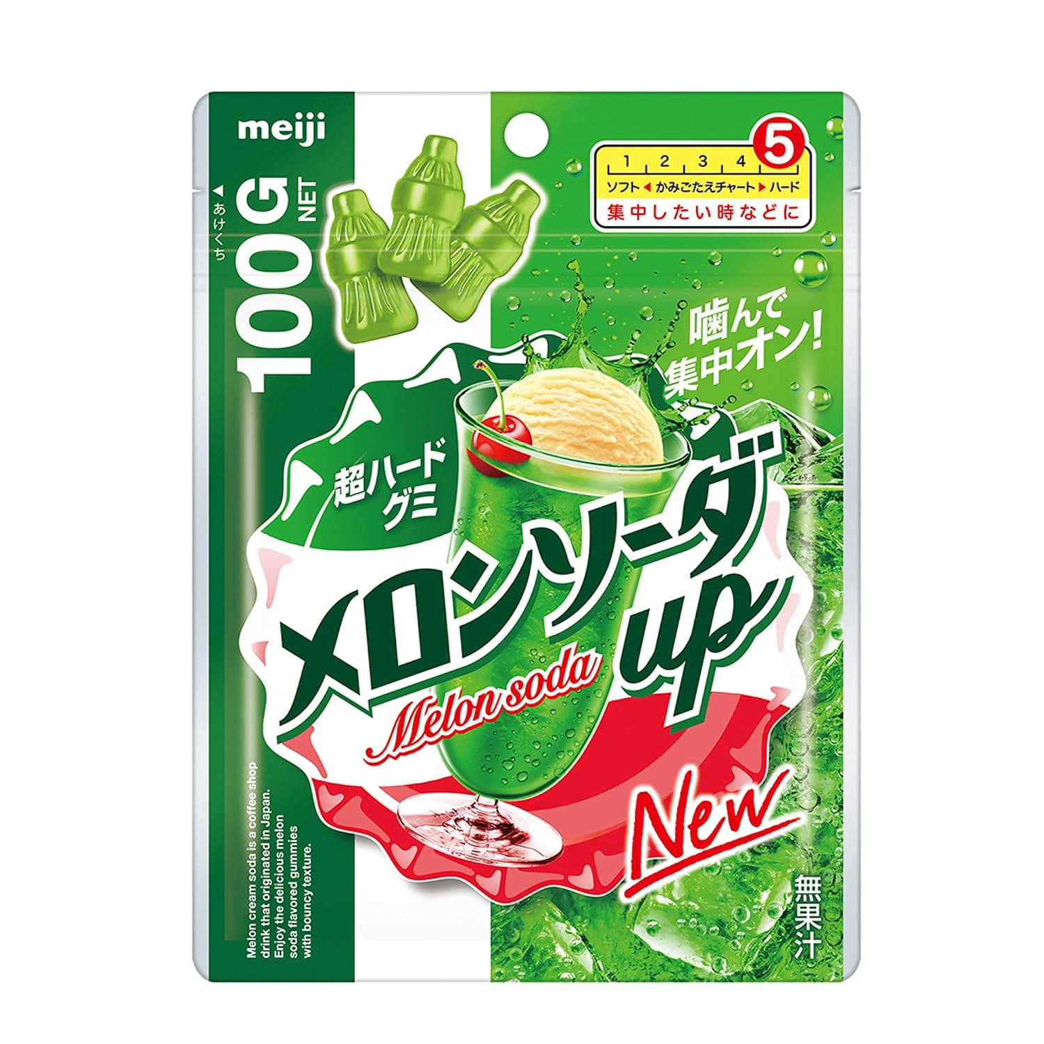 Meiji Melon Soda Up 100g6 pieces