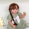22Inch Reborns Baby Doll Silicone Full Body Toddler Girl Realistic Cute Waterproof Doll with Clothes and Accessory