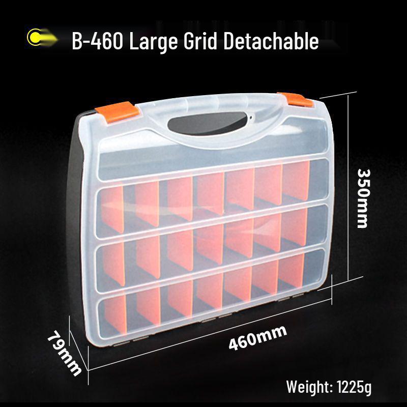 Portable Transparent Plastic Parts Organizer - Thickened Screw & Accessories Storage for Electricians