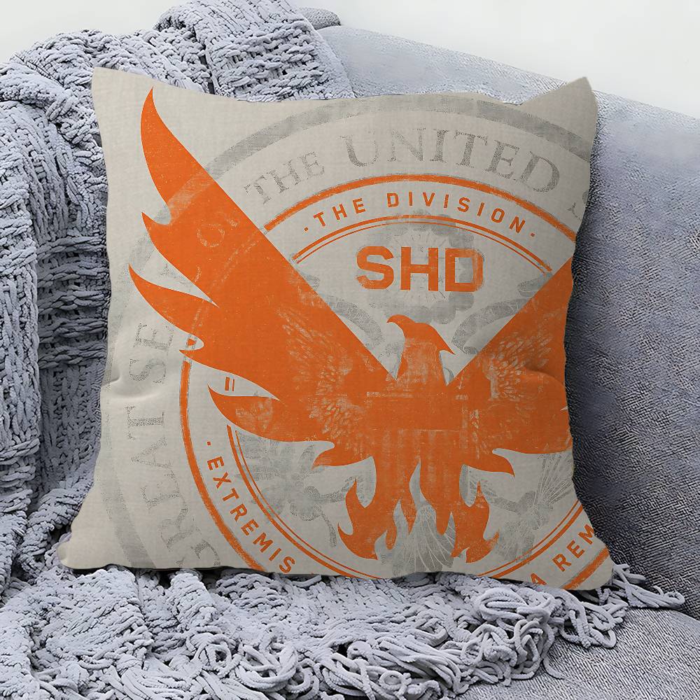 T-Tom clancy's the division Cushion Cover Inches Farmhouse Decor Home Throw Pillow Covers for Couch Decorations