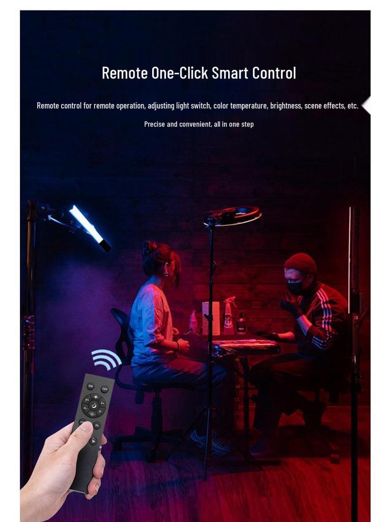 8-Color RGB LED Stick Light, 20W Handheld Portrait and Background Softlight for Outdoor Photography.