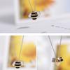 2020 Bee Shape Clavicle Chain Earring S925 Sterling  Pendant Necklace