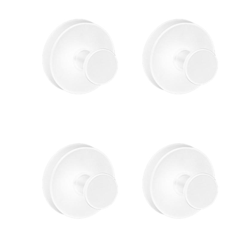 Pack of 4 Powerful Suction Hooks Luxurious Suction Cup Hooks for Tile Space Saving Bathroom Hanger Accessories