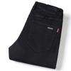 Pure Black Men's Jeans Loose-fitting Stretch Versatile Business Trousers Men's Mid-rise Straight-leg Trousers