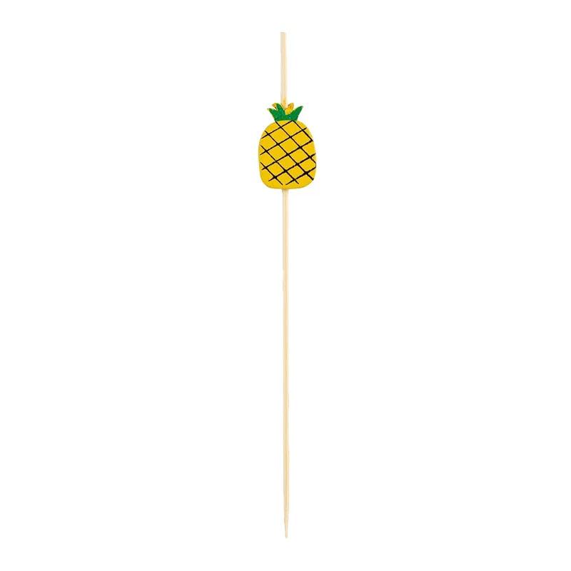 100 Pcs/12cm Disposable Fruit Pick Creative Handmade Heart Shape Bead Appetizer Picks Fruit Toothpicks Party Supplies Toothpick