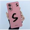 Case For Oppo A18 A38 A58 A78 4G Cover Camera Protection Cute Letter Liquid Silicone Soft Back Covers For Oppo A 38 A 18 Housing