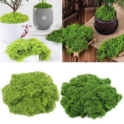 Artificial Decorative Moss for Christmas Terrariums Decorations Potted Plants 150g Fake Green Grass for Centerpieces