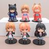 Animefigurer med baser Samlarobjekt Miniatyr Japan Animefigurer Girl Staty Models Hobby Collection