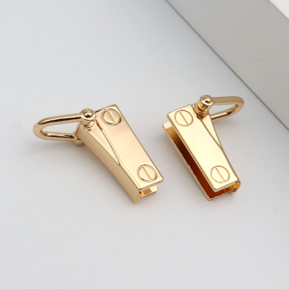 1 Pair Metal Bag Transformation Side Clip New Not Fade Detachable Purse Connector Buckle Punch-free Bag Connector Clip