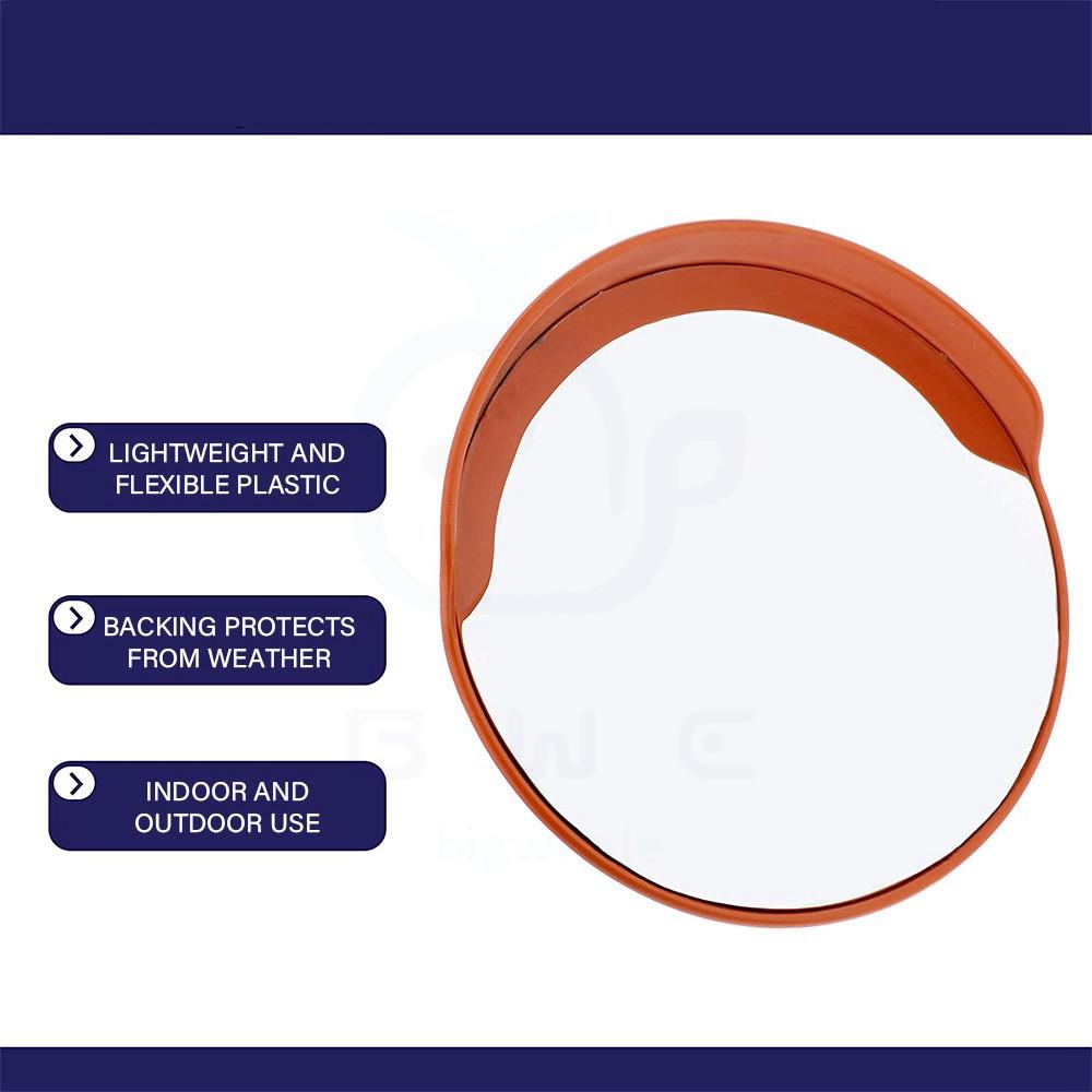 45/ 60/ 75CM Road Safety Wide Angle Corner Mirror Outdoor Polycabonate Traffic Safety Convex Mirror