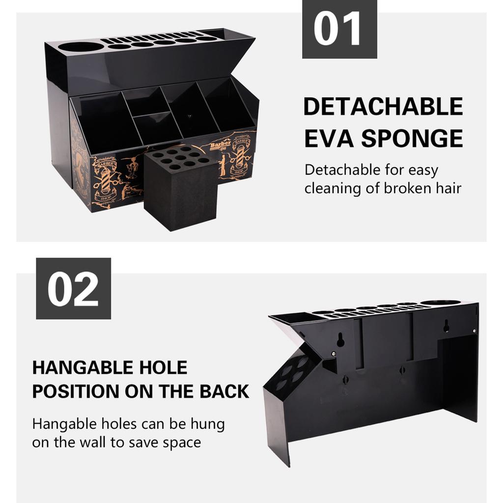 Hair Scissors Storage Box,Shear Holder for Hair Salon,Professional Hairdressing Combs,Clips,Brush Storage Racks Tool Box