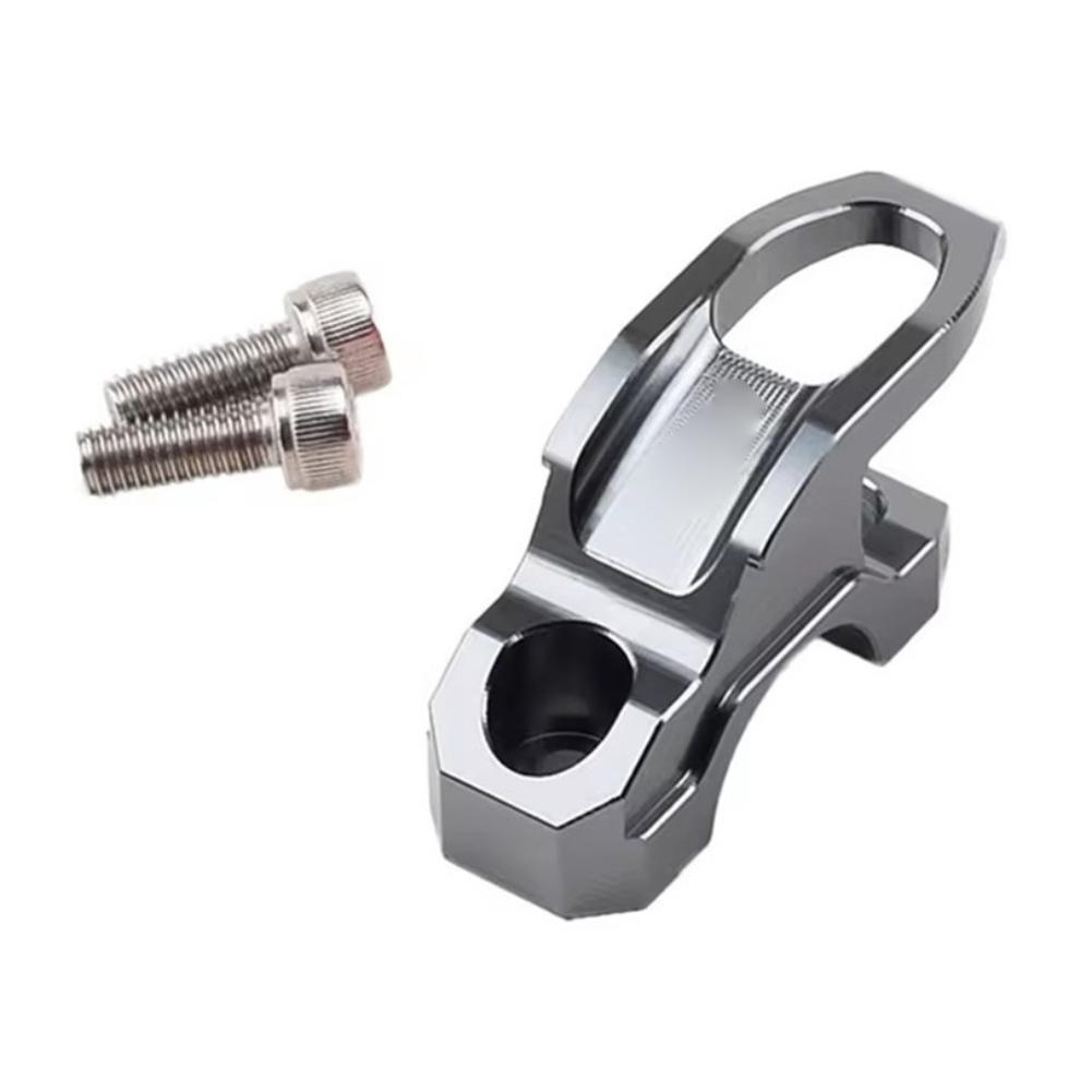 Scooter Brake Master Cylinder Holder Clamp Bracket with Helmet Hook for Handlebar Mounted Bag Hook and Helmet Storage