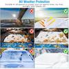 Silver Car Windshield Sunshine Shield Winter Sunshine Cover Front Window Ice Frost Outdoor Protection Snow Sun Cover For VW T7
