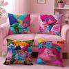 Anime T-TrollsS Cartoon Kissenbezug Bequemer Wende-Kissenbezug Ideal für Auto Sofa Schlafzimmer & Darüber Hinaus