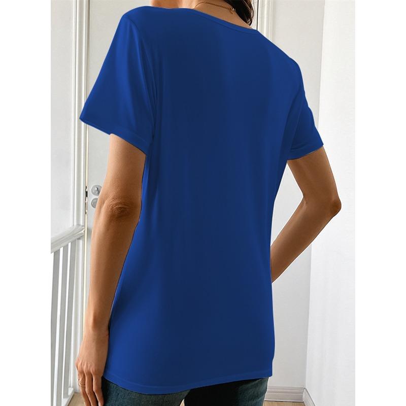 Designed To Evoke The Beauty of Sunset and Ocean Waves, This Women'S Casual Short-Sleeved Crew Neck T-Shirt Is Made of Soft,