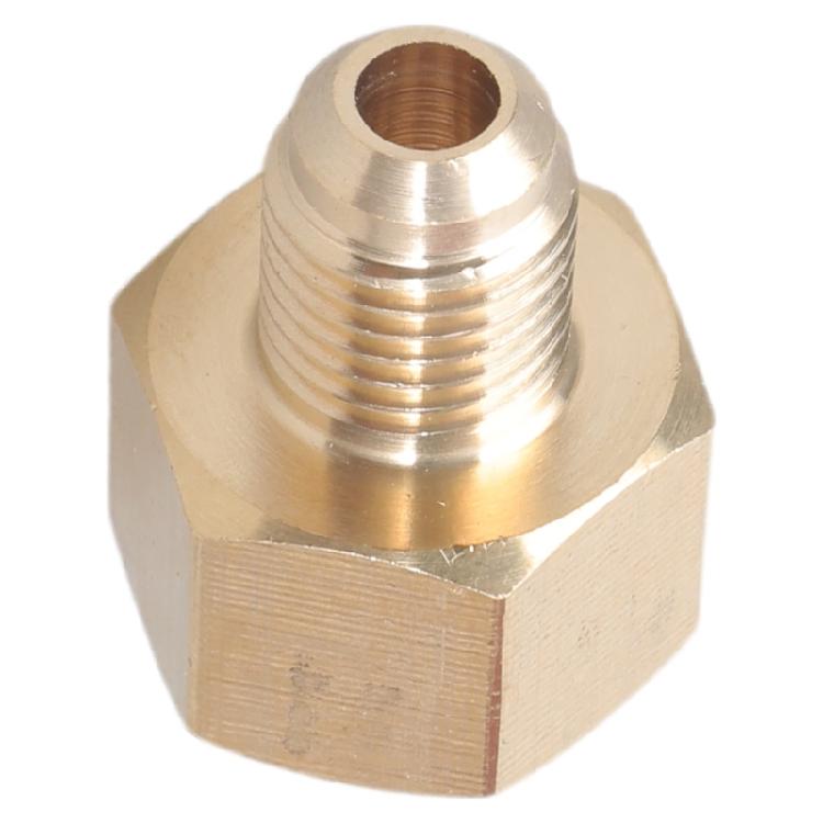 Adaptador Reductor de Abocardado para Aire Acondicionado 1/4 SAE Macho Adaptador de Acondicionador Latón Adaptador Regulador de Nitrógeno Accesorios