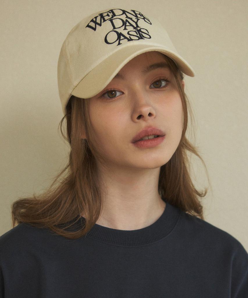 Wednesday Oasis For Woman Signature Lettering Pigment Ball Cap (9 Colors)