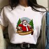 Street Fashion Women Short Sleeve Casual Simple Round Neck Christmas Series Prints Harajuku Graphic T Shirts Women Clothing Tops