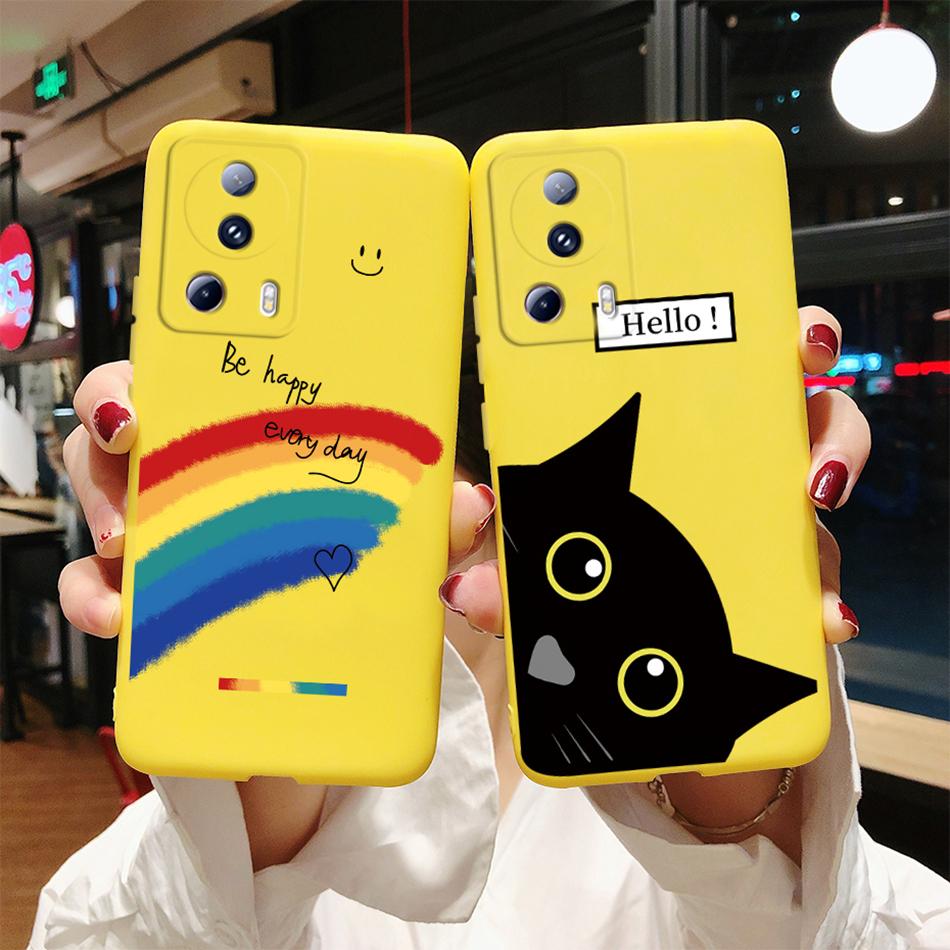 For Xiaomi 13 Lite 5G Case 2023 Luxury Black Dragon Painted Silicone Phone Cover for Xiaomi Mi 13 Lite 6.55'' Coque Capas 13Lite