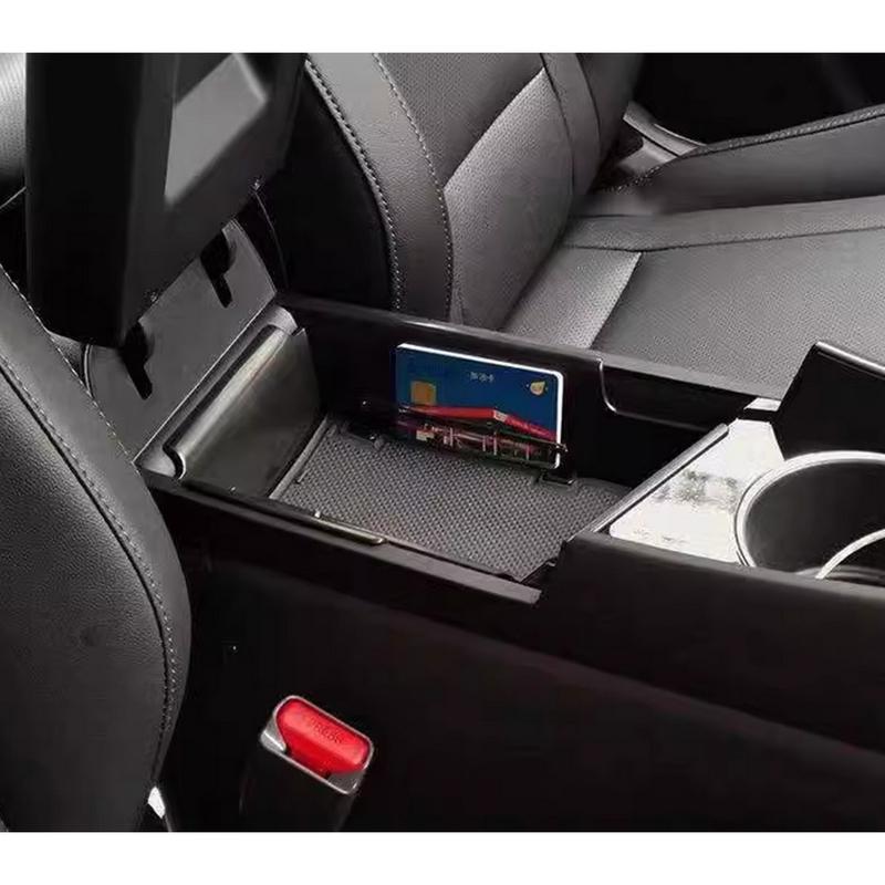 Front Center Console Armrest Storage Box Organizer Holder Tray with Non-slip Mat Fit for Hyundai Elantra