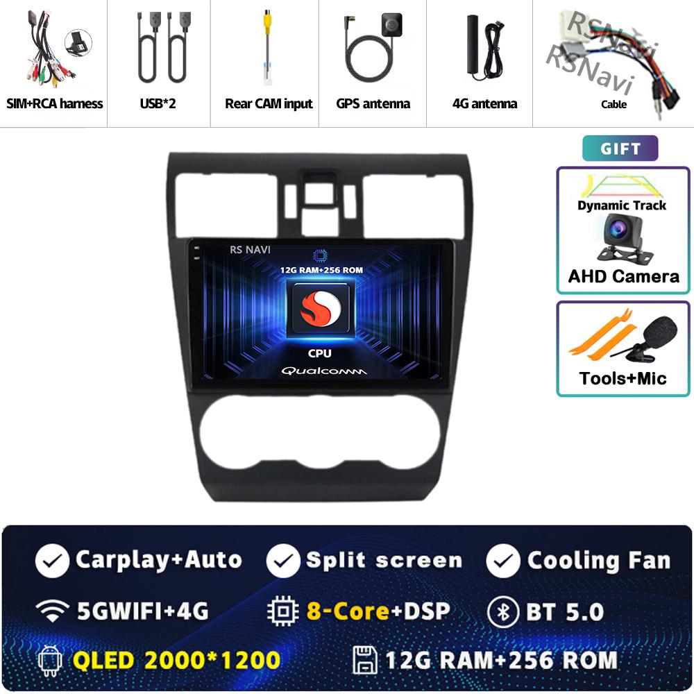 Android 14 Carplay Car Radio For Subaru WRX Forester 4 SJ 2016 - 2022 Multimedia Video Player Navigation GPS Stereo 2Din DVD DSP