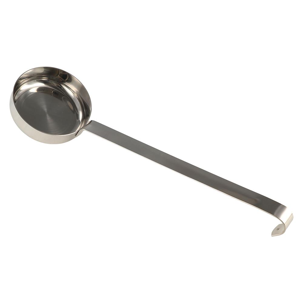 Kitchen Tools Flat Bottom Pizza Sauce Spoon Long Handle Stainless Steel Soup Ladle Italian Practical Serving Spoon Soup