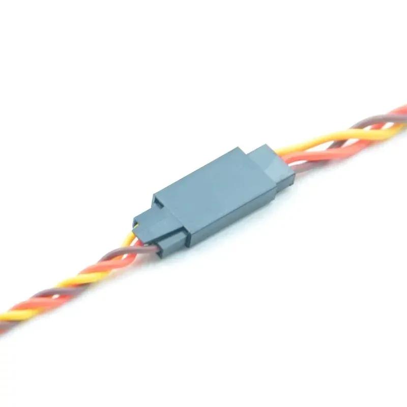 10Pcs/lot RC Servo Twisted Extension Cable 30 / 60 core Anti loosening buckle 22AWG For RC Futaba JR Male Female Connection line