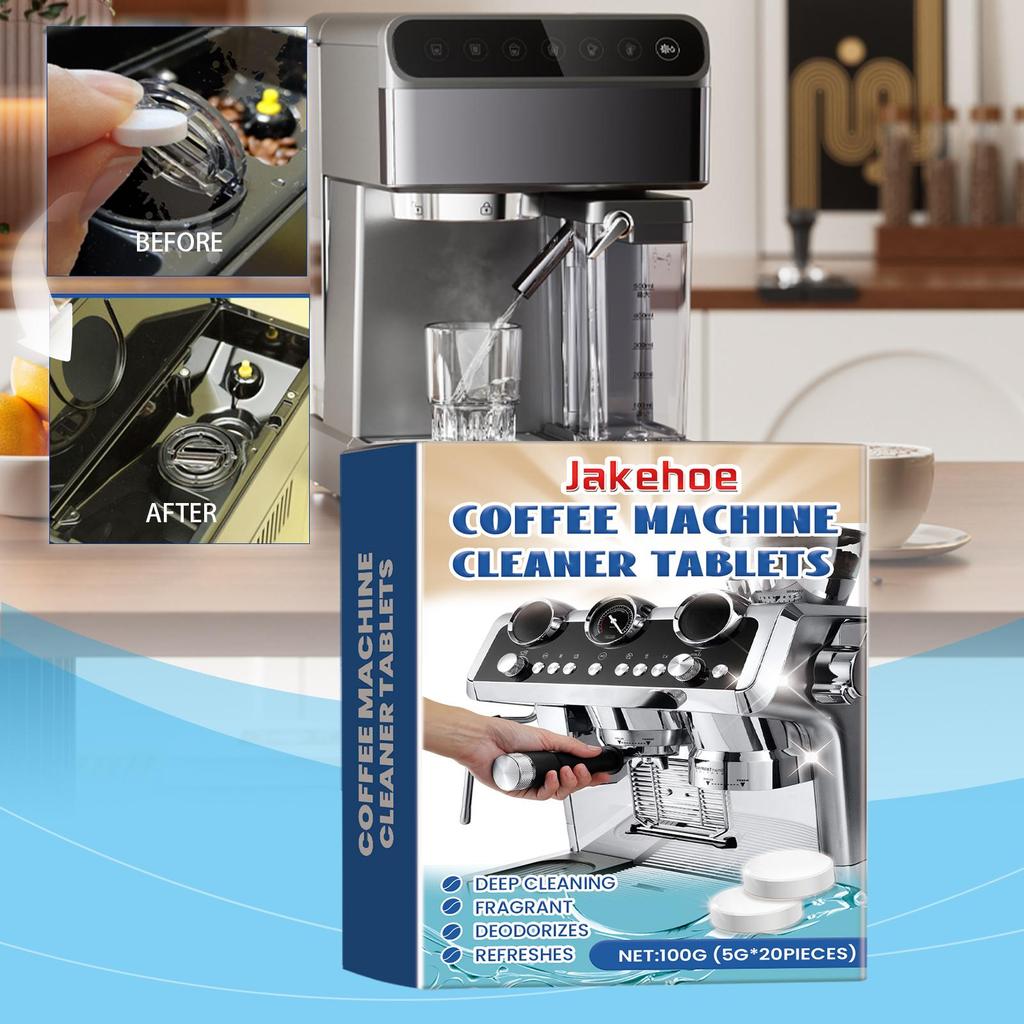 Kaffeemaschinen Entkalkungs- und Reinigungstabletten Schmutz- und Fettflecken reinigen Küchengeräte sauber halten Hygienische Brausetabletten
