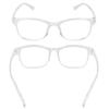Classic Unisex Clear Lens Flat Mirror Computer Eyeglasses Frames Reading Glasses with Blue Film