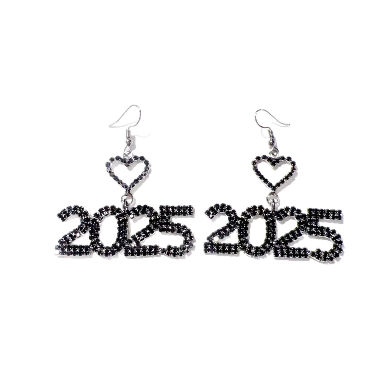 2025 Rhinestone Digital Earrings: Trendy European & American Long, Sparkling Pendant Jewelry
