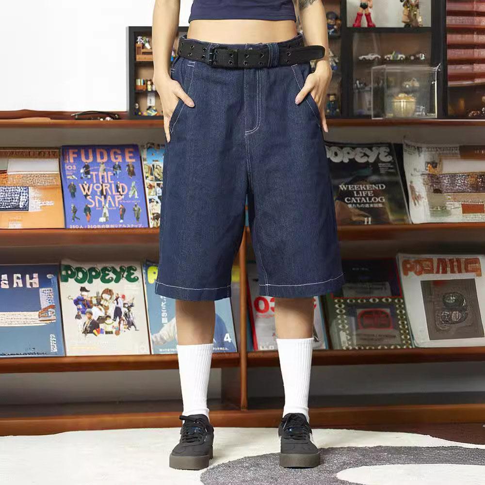 Hip Hop Móda Ležérní Muži Džínové šortky Kalhoty Pánská móda Retro styl Džíny Šortky Plus Size