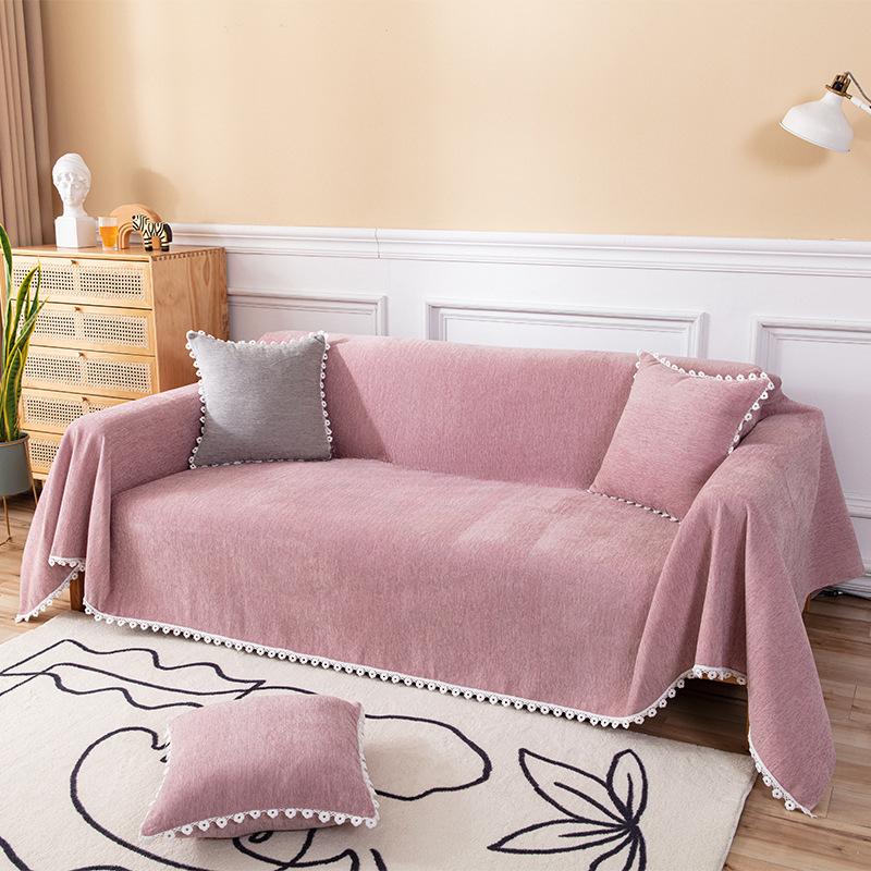 Chenille Sofa Cover Towel All-Inclusive Combination Sofa Cover Ins Style Four Seasons Universal Non-Stick Wool Universal Sofa Cover Towel