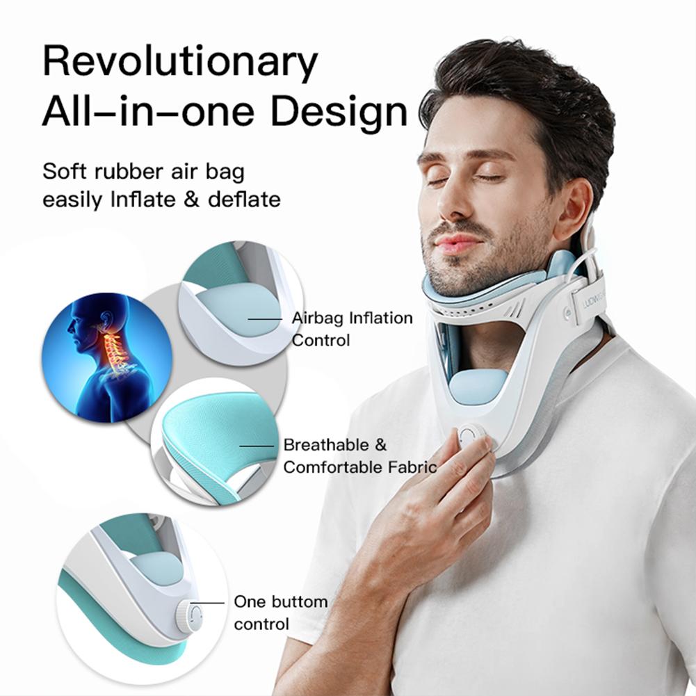 Ergonomic Neck Stretcher Adjustable Cervical Traction Device Gifts for Men/Women/Dad/Mom/Him/Her for Cervical Spine Alignment