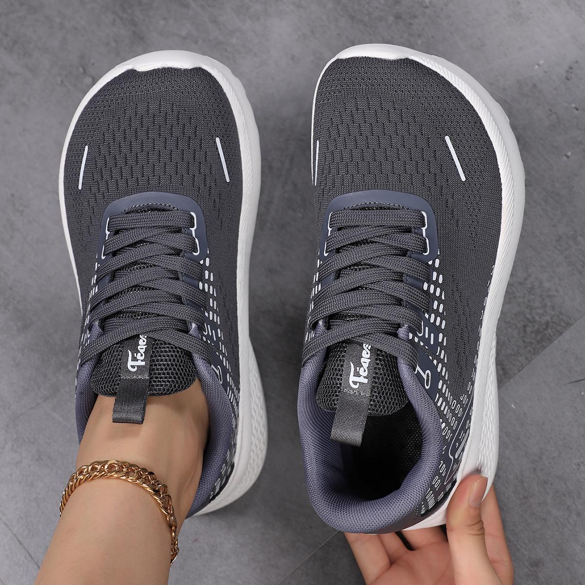 

TUINANLE Mens Womens Barefoot Shoes Wide Toe Box Artificial Sneakers Casual Outdoor Lace-Up Walking Shoes 36 серый