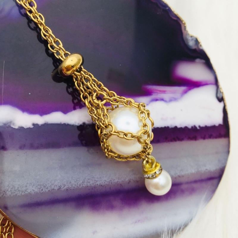 Natural Crystal Holder Necklace Colorful Stone Mesh Pocket Pendant Choker Adjustable Chain Neckchains for Women Girl