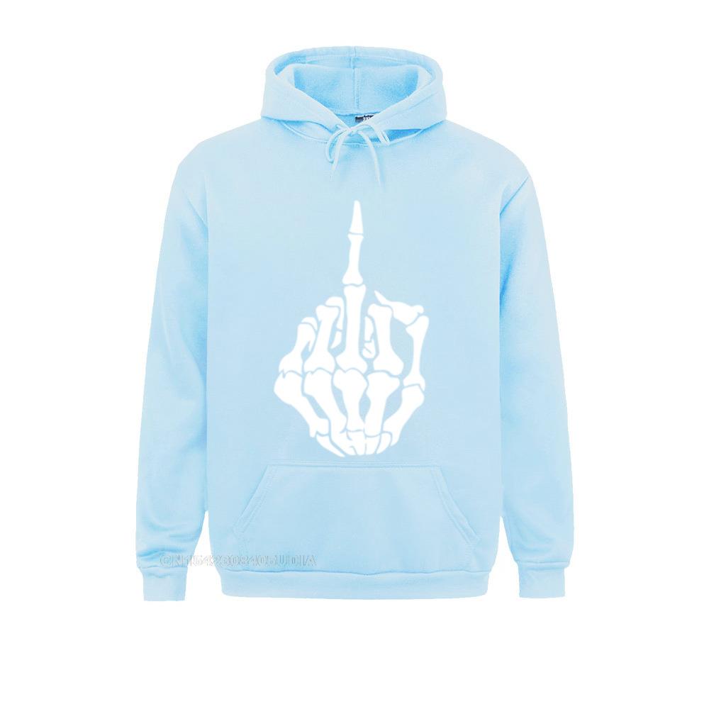 Neu Kommende Mittelfinger Skelett Hand Lustige Schädel Pullover Hoodie Sweatshirts Unisex Hoodies Langarm Labor Day Sportbekleidung