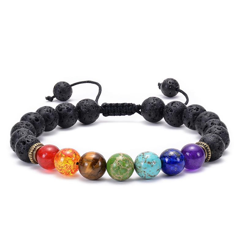 JYL TS Bracelet Colorful Natural Stone  Energetic Beads Brings Vitality & Joy
