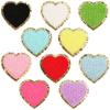 Hot-Selling Color Love Towel Embroidery Cloth Sticker Grit Embroidery Cloth Sticker Heart Patch Sticker Chenier Lightning Embroidery Chapter