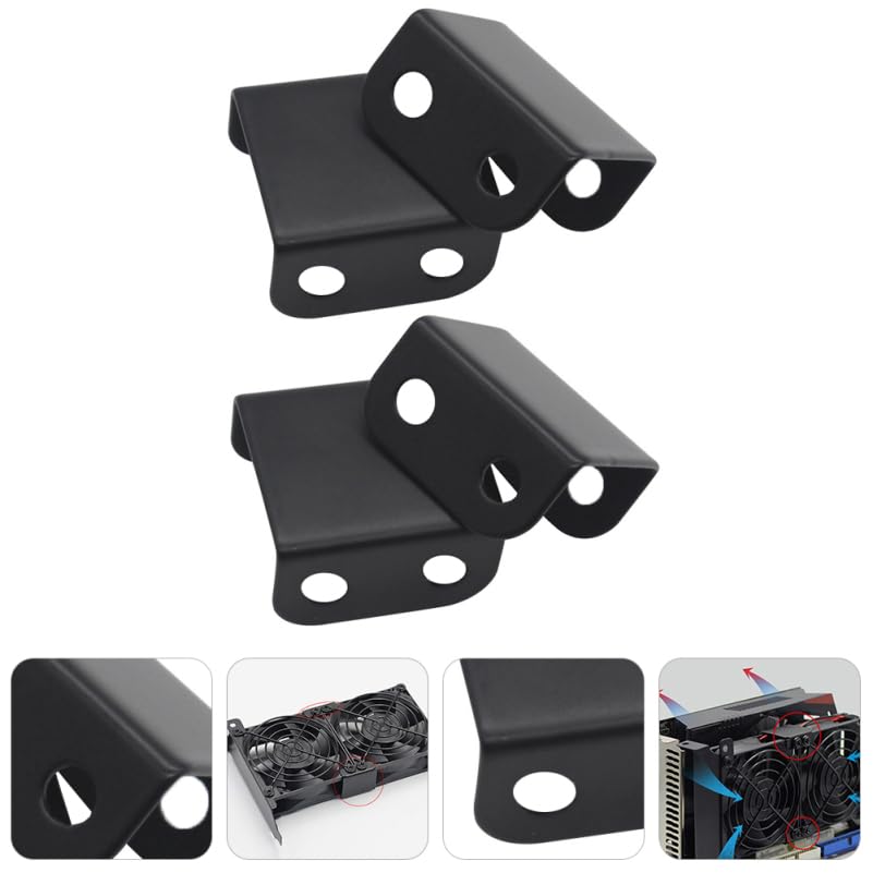 HOMSFOU Cooling Fan Mounting Buckles for PC Graphics Card Fan Improved Cooling Computer Accessories 4-Pack 12-14cm Fans, Brackets, Efficiency,
