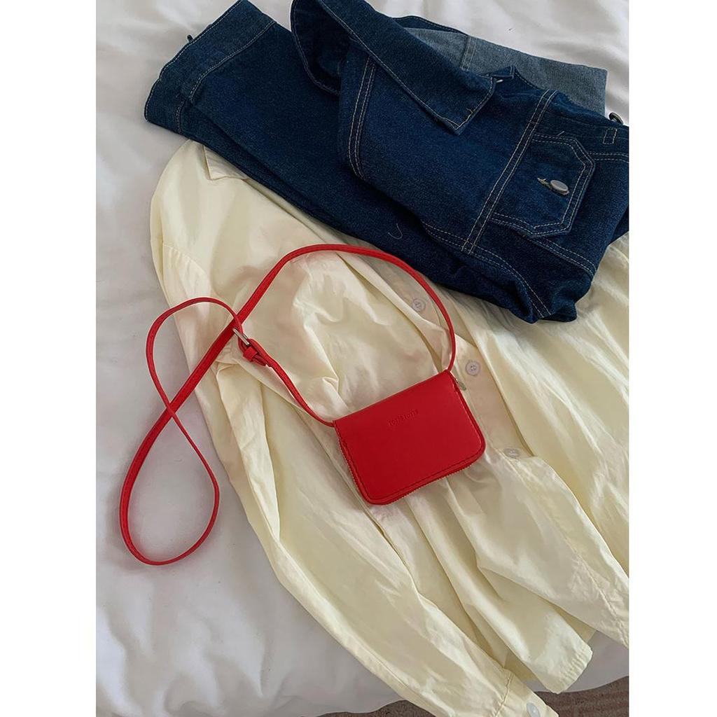 Zipper Ladies Crossbody Bag Comfortable Multi-color Small Card Bag Handbag Portable Messenger Bag Women