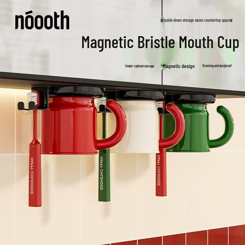 Norson Magnetic Toothbrush Holder Set for Mirror Cabinet