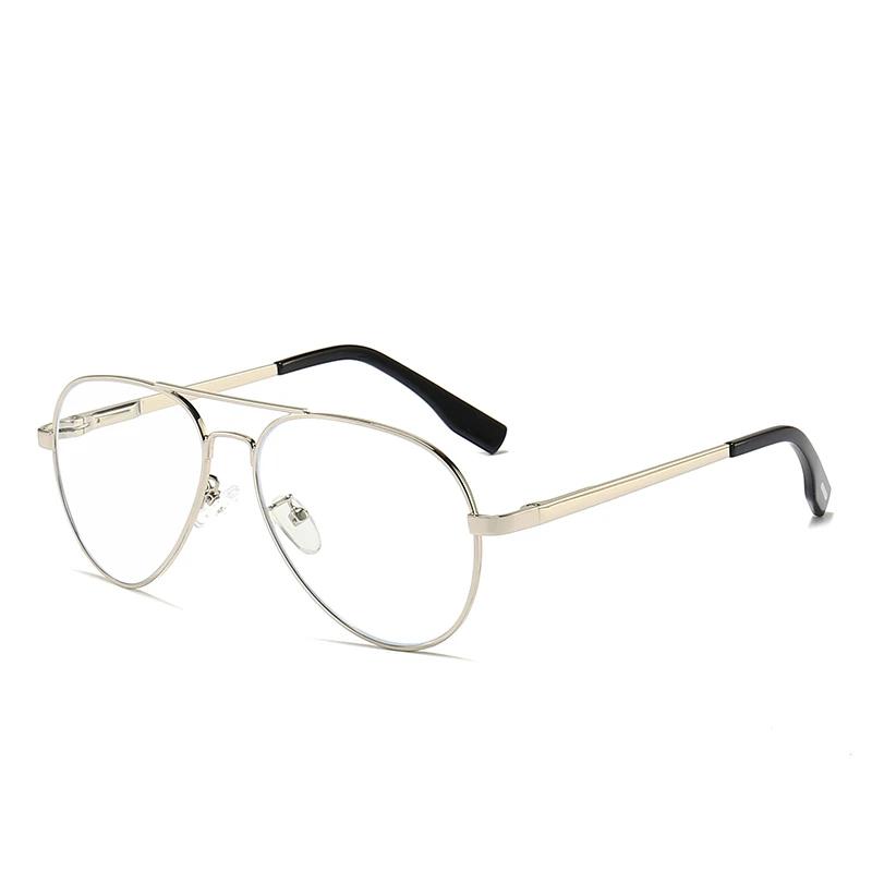 Kleurrijke lens bijziendheid lens gepolariseerde zonnebril voor kinderen metaal anti-glare ovale zonnebril op sterkte 0 -0,5 -0,75 tot -4,0 0 white