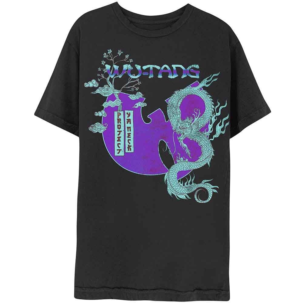 Wu-Tang Clan T Shirt Dragon Bonsai Band Logo Official Mens Black XL S