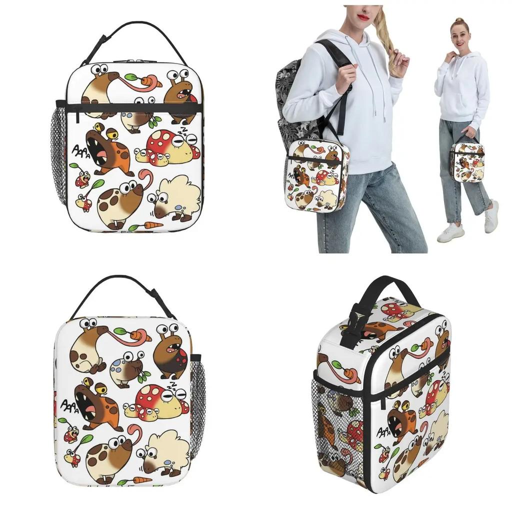 Brotdose Pikmin Spiel Merch Neuheit Lunchbehälter Y2K Thermokühler Bento Box für die Schule